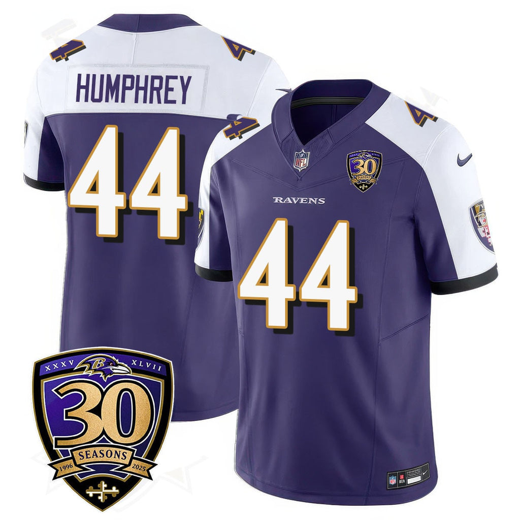 Men's Baltimore Ravens Limited 30th Season Jersey - All Stitched