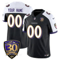 Custom Gender/Name Baltimore Ravens Limited 30th Season Jersey - All Stitched