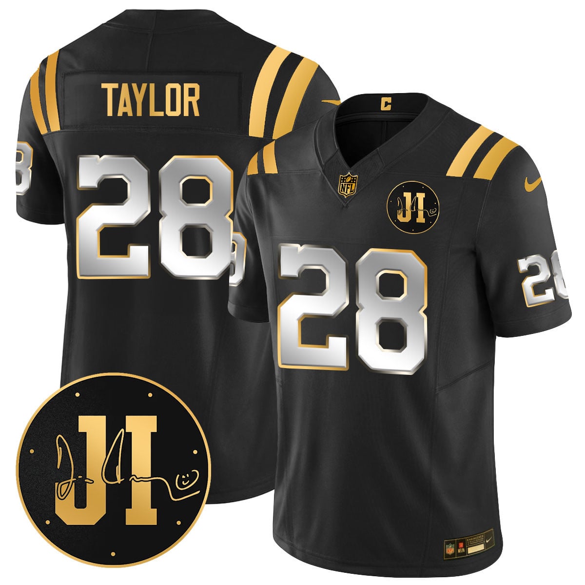 Men's Indianapolis Colts Limited 2025 Jersey - Memorial Patch for Jim Irsay - All Stitched