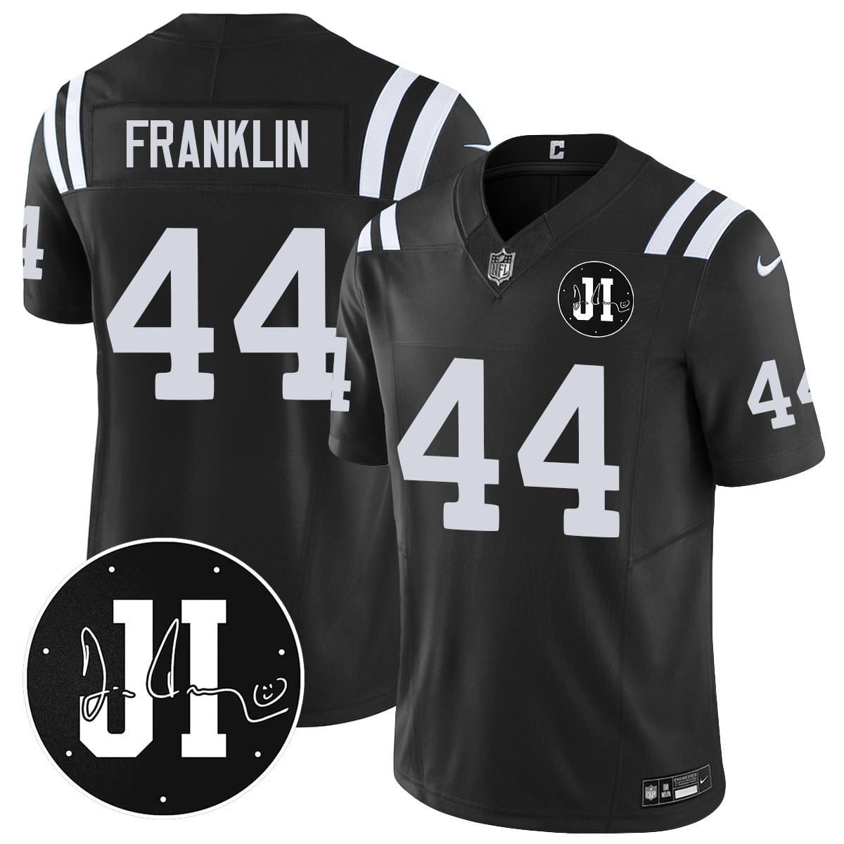 Men's Indianapolis Colts Limited 2025 Jersey - Memorial Patch for Jim Irsay - All Stitched