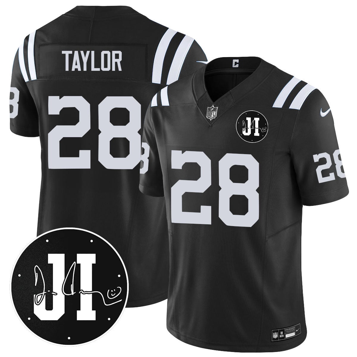 Men's Indianapolis Colts Limited 2025 Jersey - Memorial Patch for Jim Irsay - All Stitched