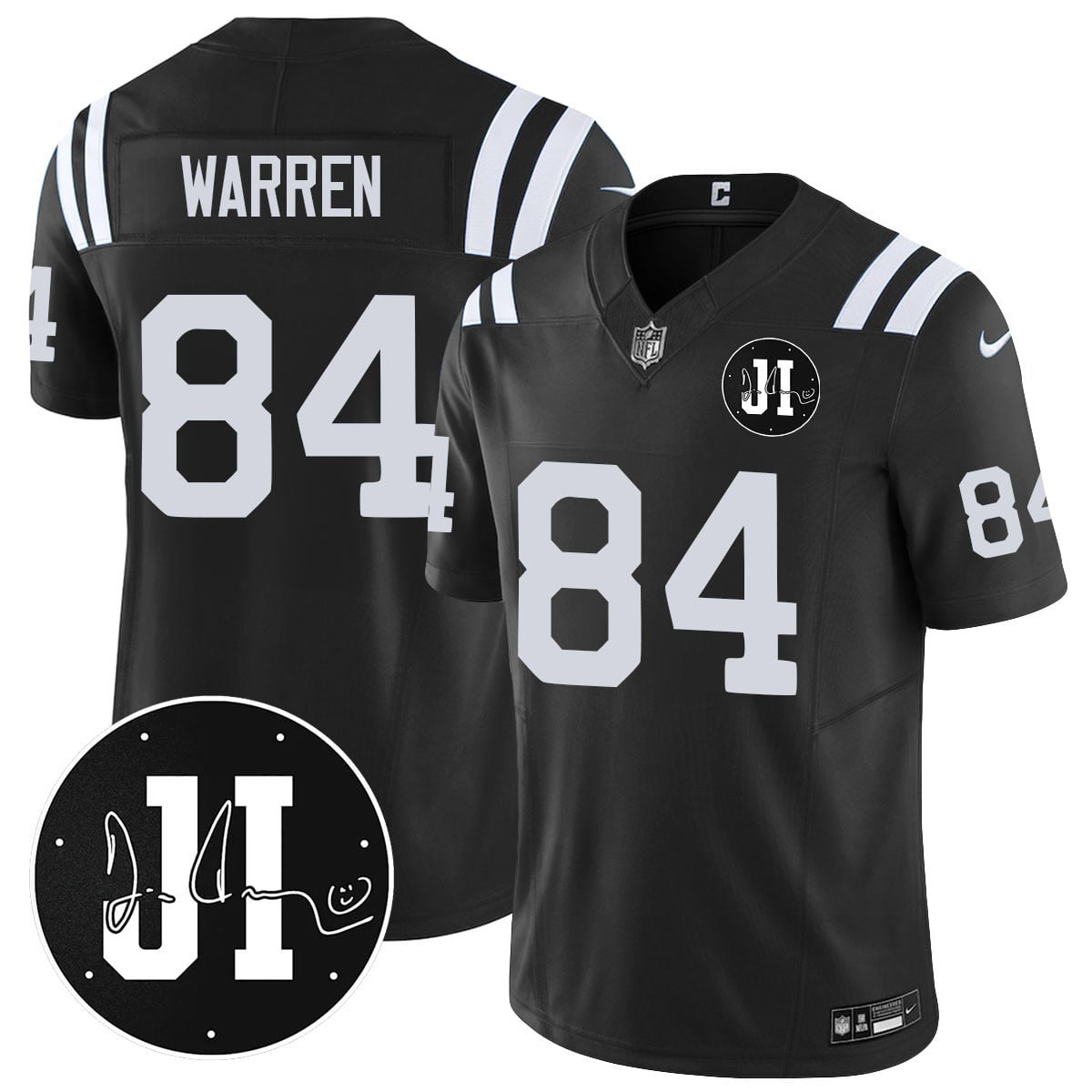 Men's Indianapolis Colts Limited 2025 Jersey - Memorial Patch for Jim Irsay - All Stitched