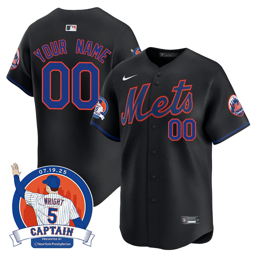 New York Mets David Wright "Mets Legend" Custom Jersey - All Stitched