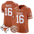 #16 Michael Taaffe Texas Longhorns Orange Jersey - All Stitched