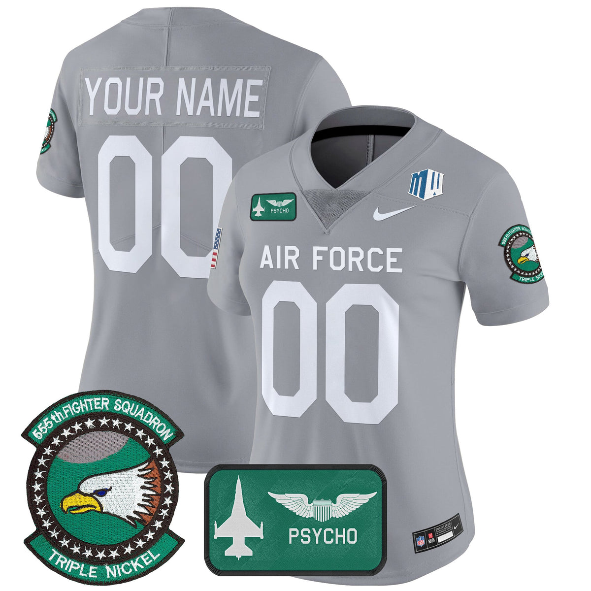 Air Force Falcons 2025 'Air Power Legacy Series' Vapor Limited Custom Jersey - All Stitched