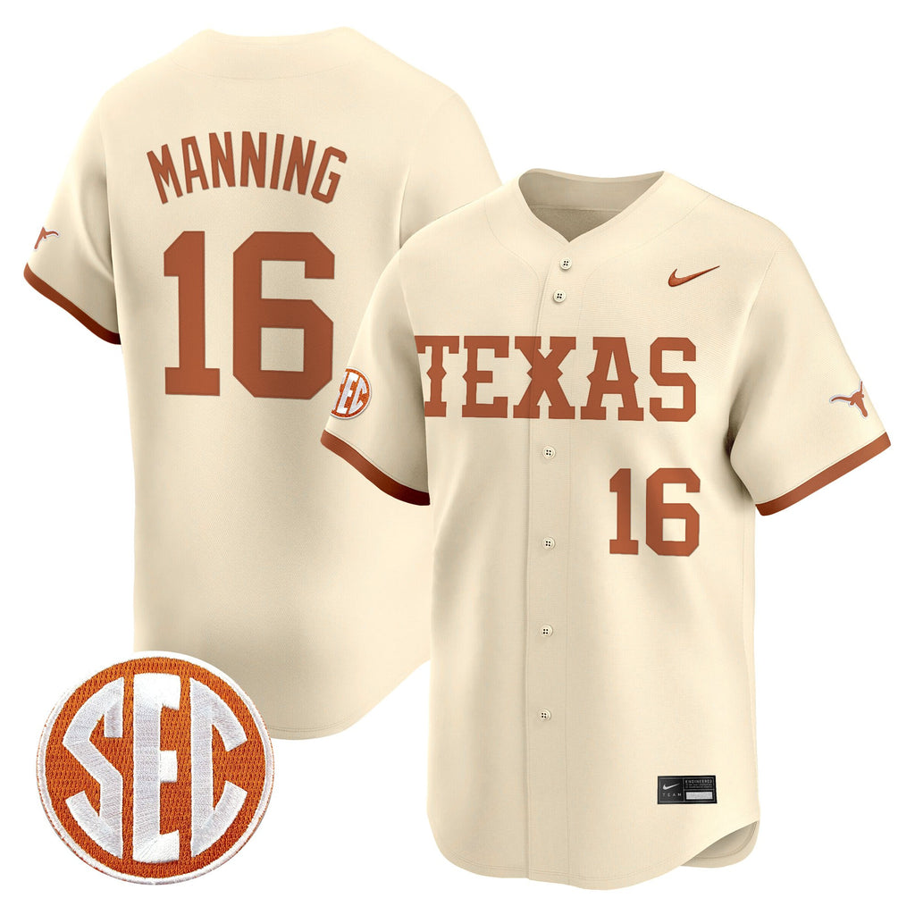 Men's Texas Longhorns 2025 Vapor Baseball Jersey - All Stitched