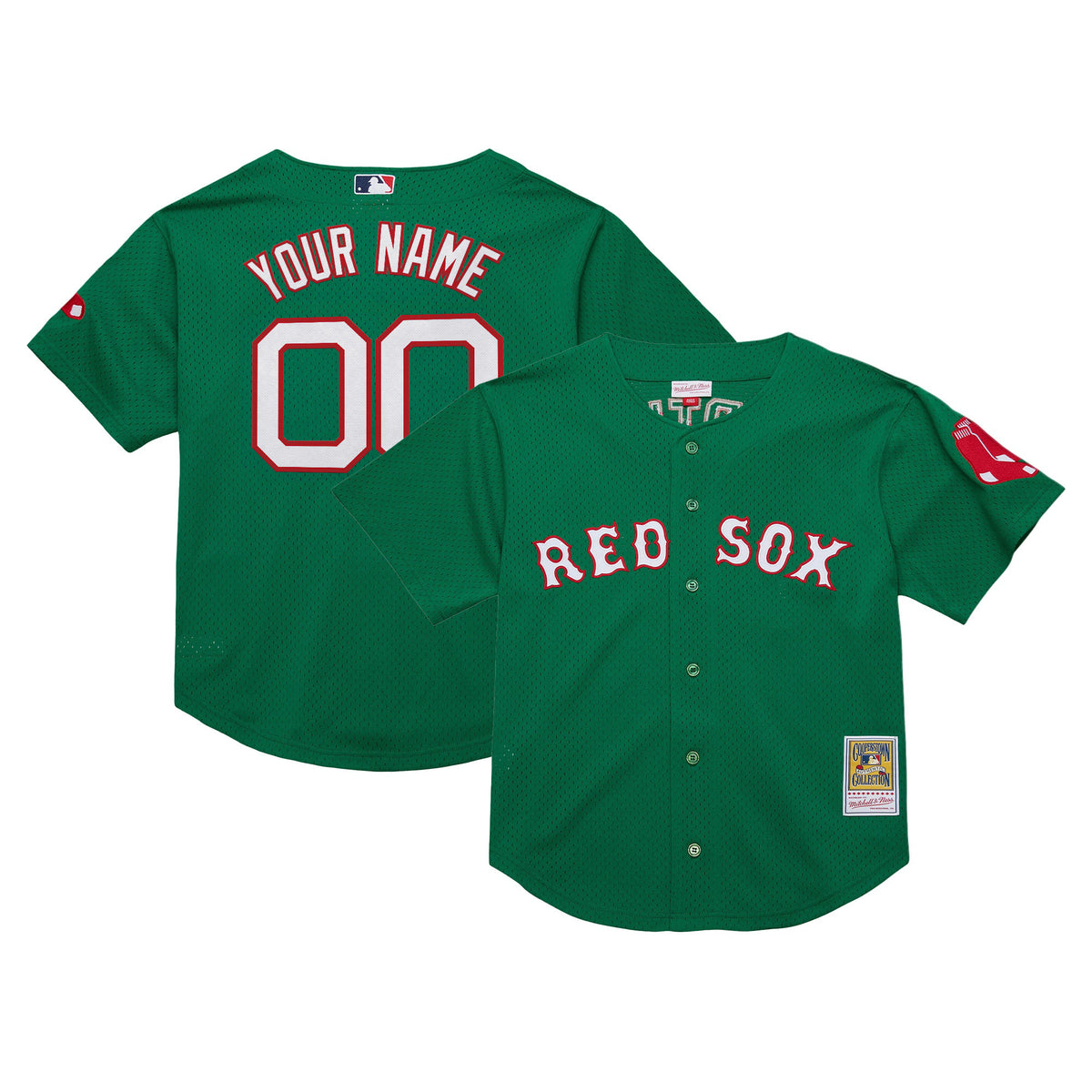 Boston Red Sox Throwback Custom Jersey - Cooperstown Collection - All Stitched