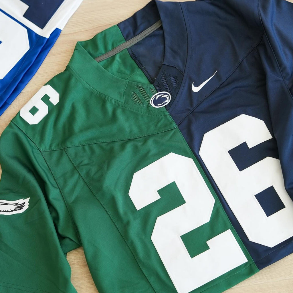 Saquon Barkley Split Crop Top Vapor Limited Jersey - All Stitched