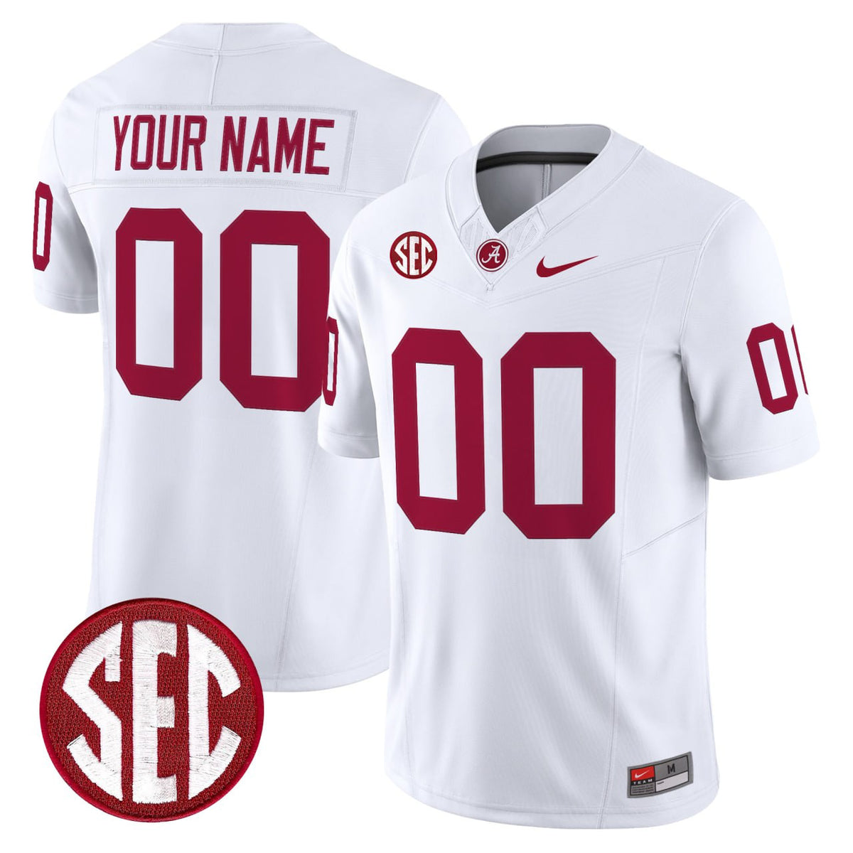 Alabama Crimson Tide Vapor Custom Jersey - All Stitched