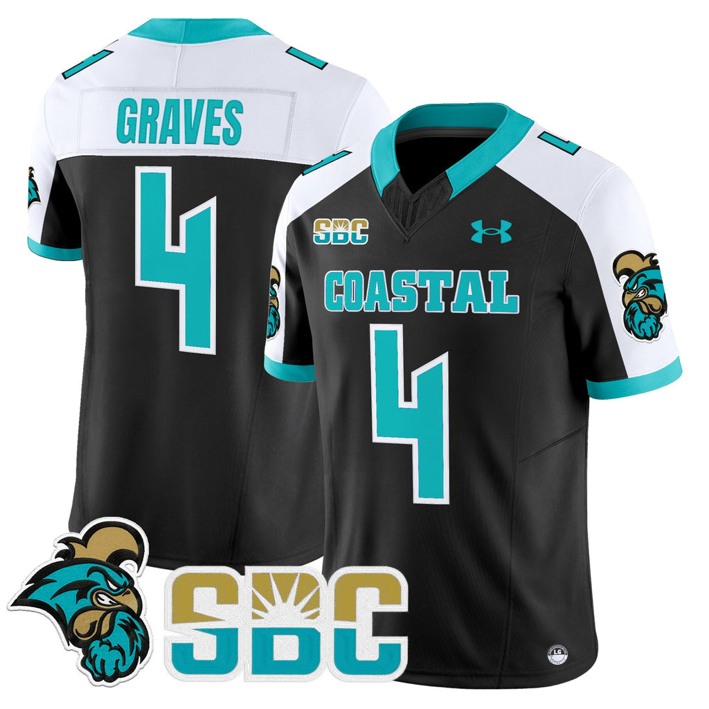 Men's Coastal Carolina Chanticleers 2025 Vapor Limited Jersey - All Stitched
