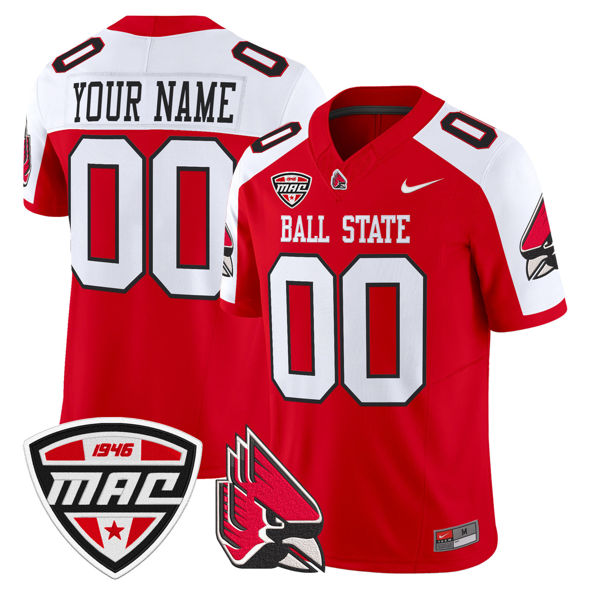 Ball State Cardinals 2025 Vapor Limited Custom Jersey - All Stitched