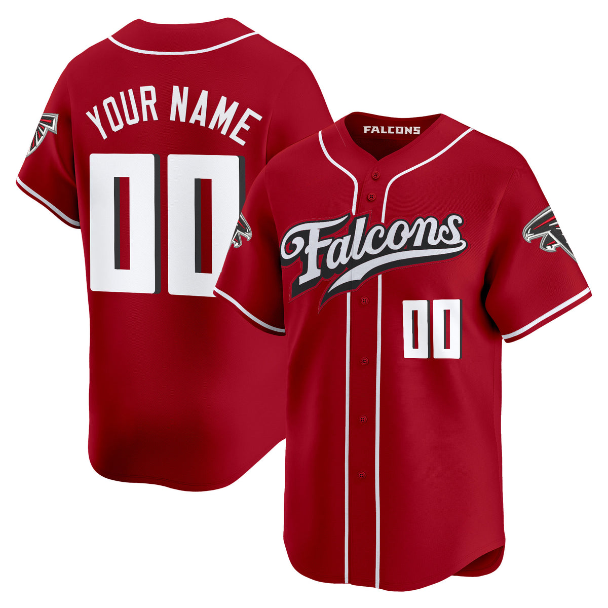 Atlanta Falcons 2025 Vapor Limited Baseball Custom Jersey - All Stitched