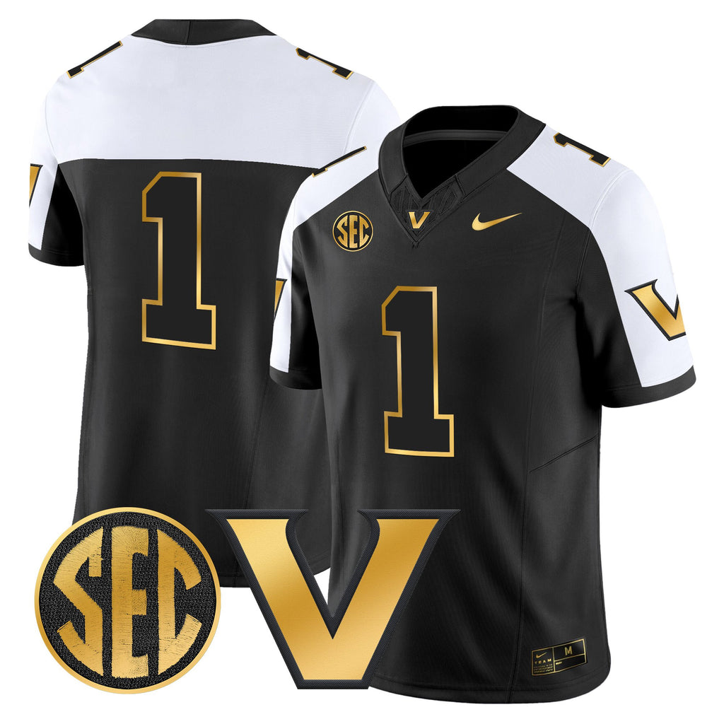 Men's Vanderbilt Commodores 2025 Gold Vapor Limited Jersey - All Stitched