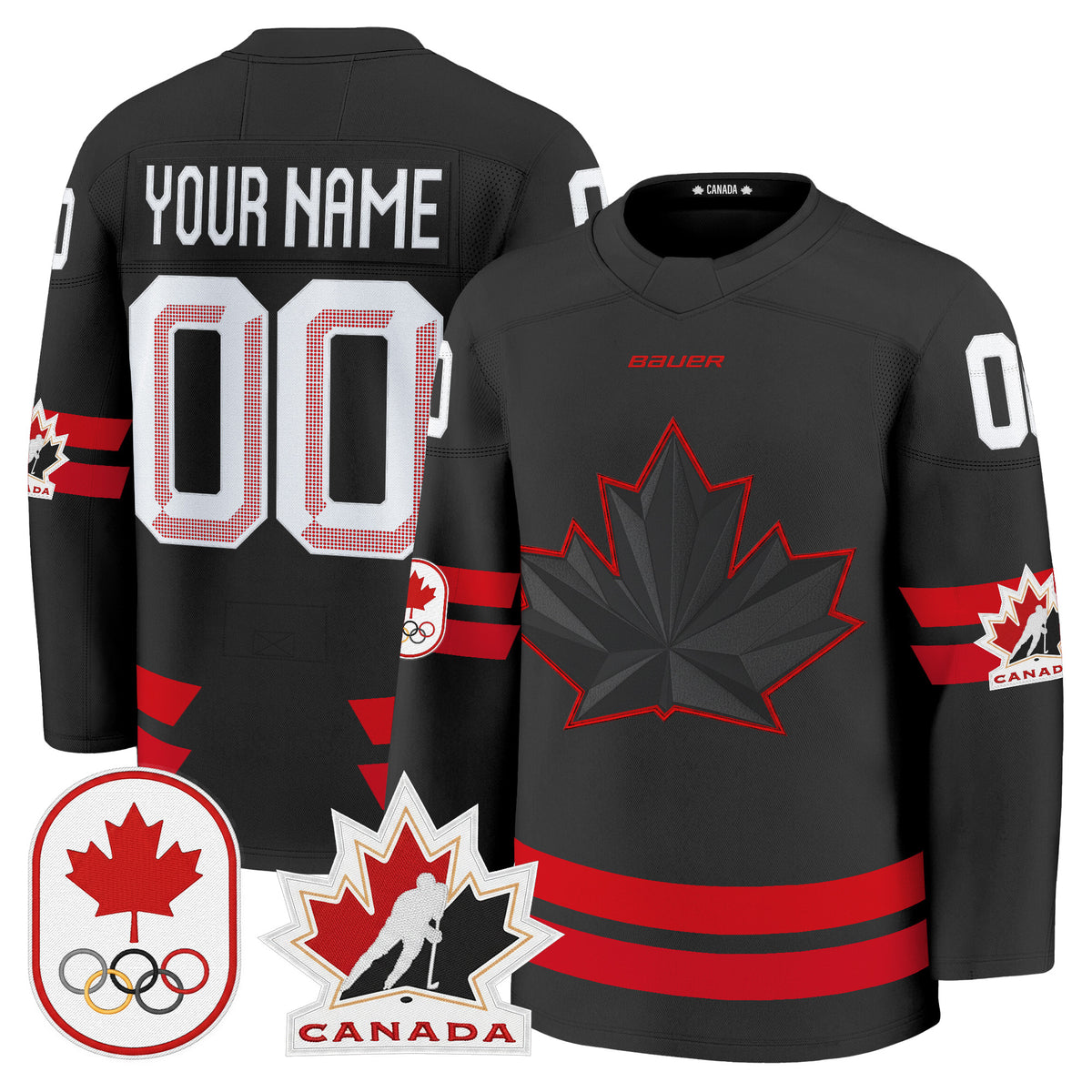 2026 Canada Olympic Premium Custom Hockey Jersey - All Stitched