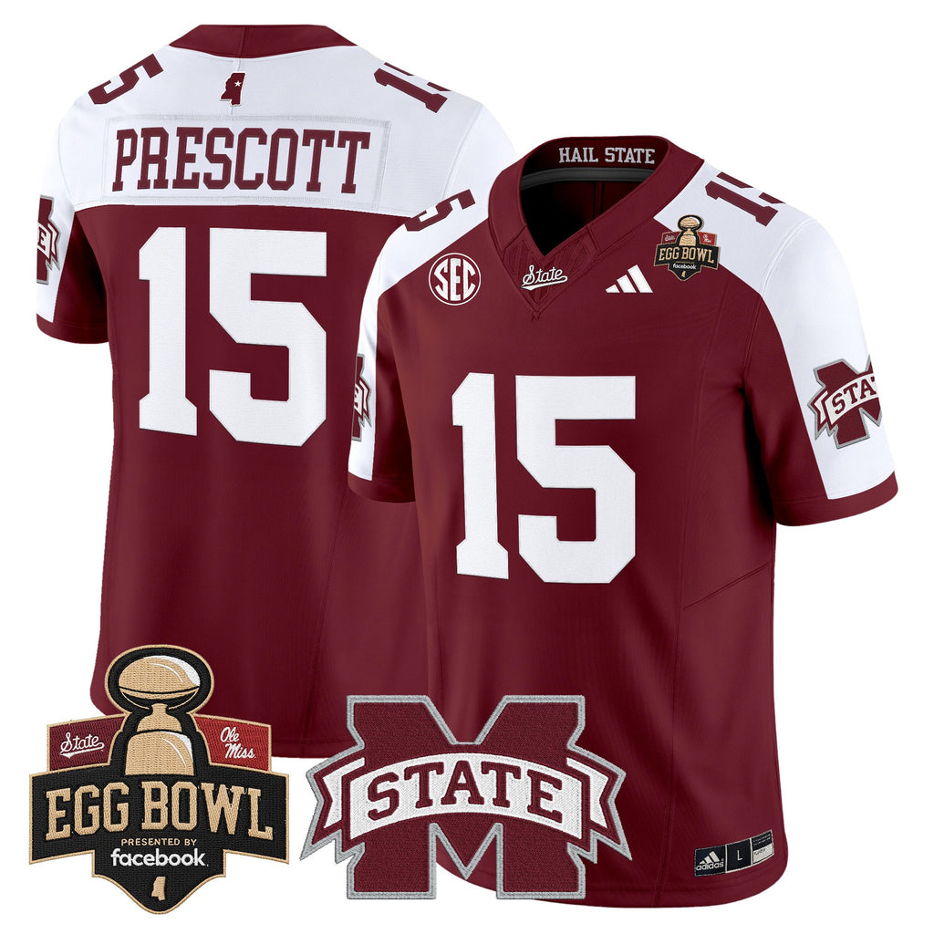 Men's Mississippi State Bulldogs 2025 Egg Bowl Vapor Limited Jersey - All Stitched