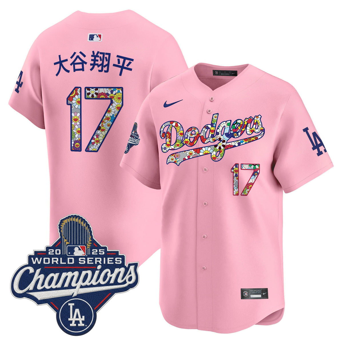 Men's Dodgers 2025 World Series Champions x Takashi Murakami Vapor Premier Limited Jersey - Stitched