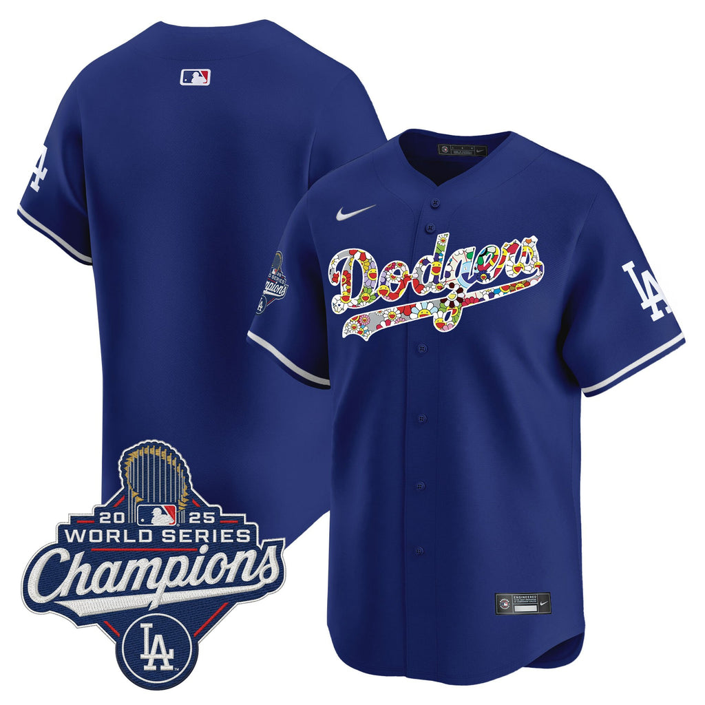 Men's Dodgers 2025 World Series Champions x Takashi Murakami Vapor Premier Limited Jersey - Stitched