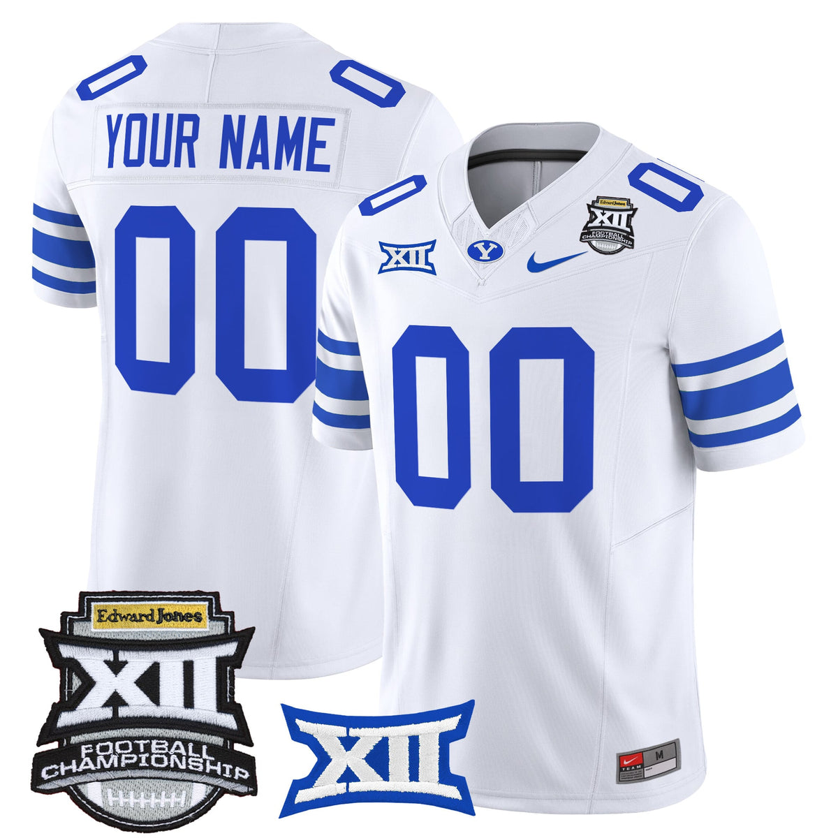 BYU Cougars 2025 Big 12 Championship Vapor Limited Custom Jersey - All Stitched