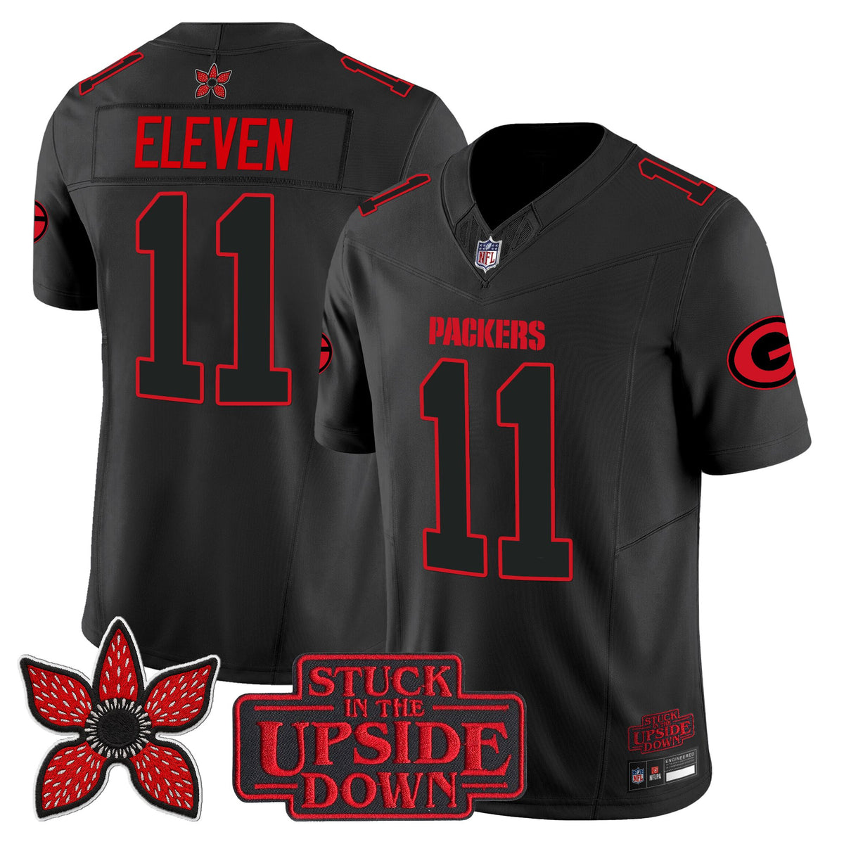 Green Bay Packers 'Stranger Things Edition' Vapor Limited Jersey - All Stitched