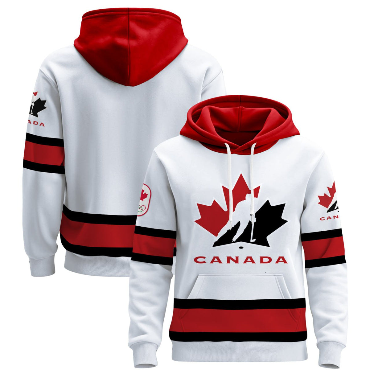 Canada Olympic Pullover Hoodie - All Stitched