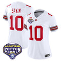 Women's Ohio State Buckeyes 'Heritage Stripe' Vapor Limited Jersey - 2025 Cotton Bowl Patch - All Stitched