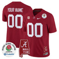 Alabama Crimson Tide 2026 Rose Bowl Vapor Limited Custom Jersey - All Stitched
