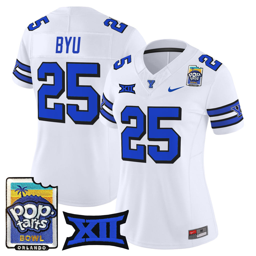 Women's BYU Cougars 2025 Pop-Tarts Bowl Vapor Limited Jersey - All Stitched