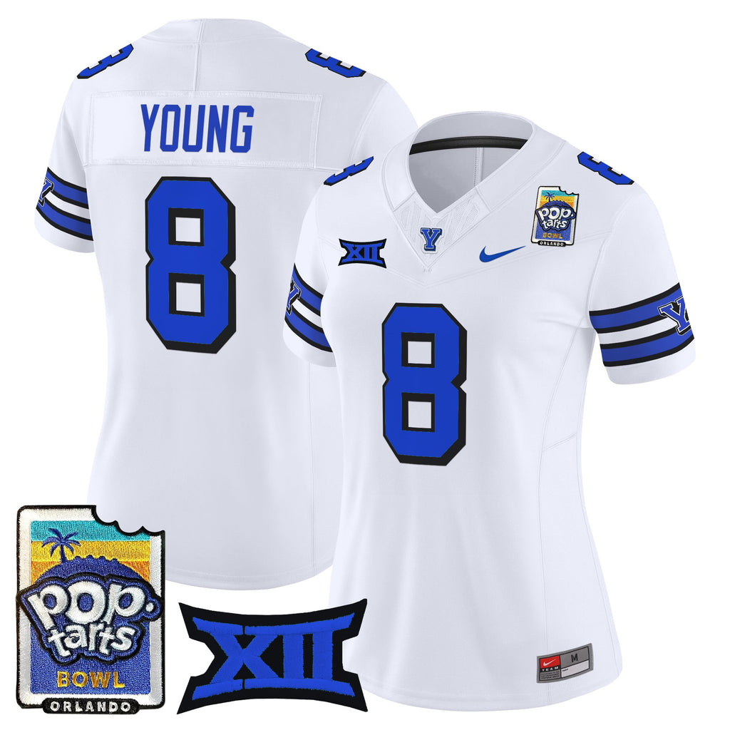 Women's BYU Cougars 2025 Pop-Tarts Bowl Vapor Limited Jersey - All Stitched