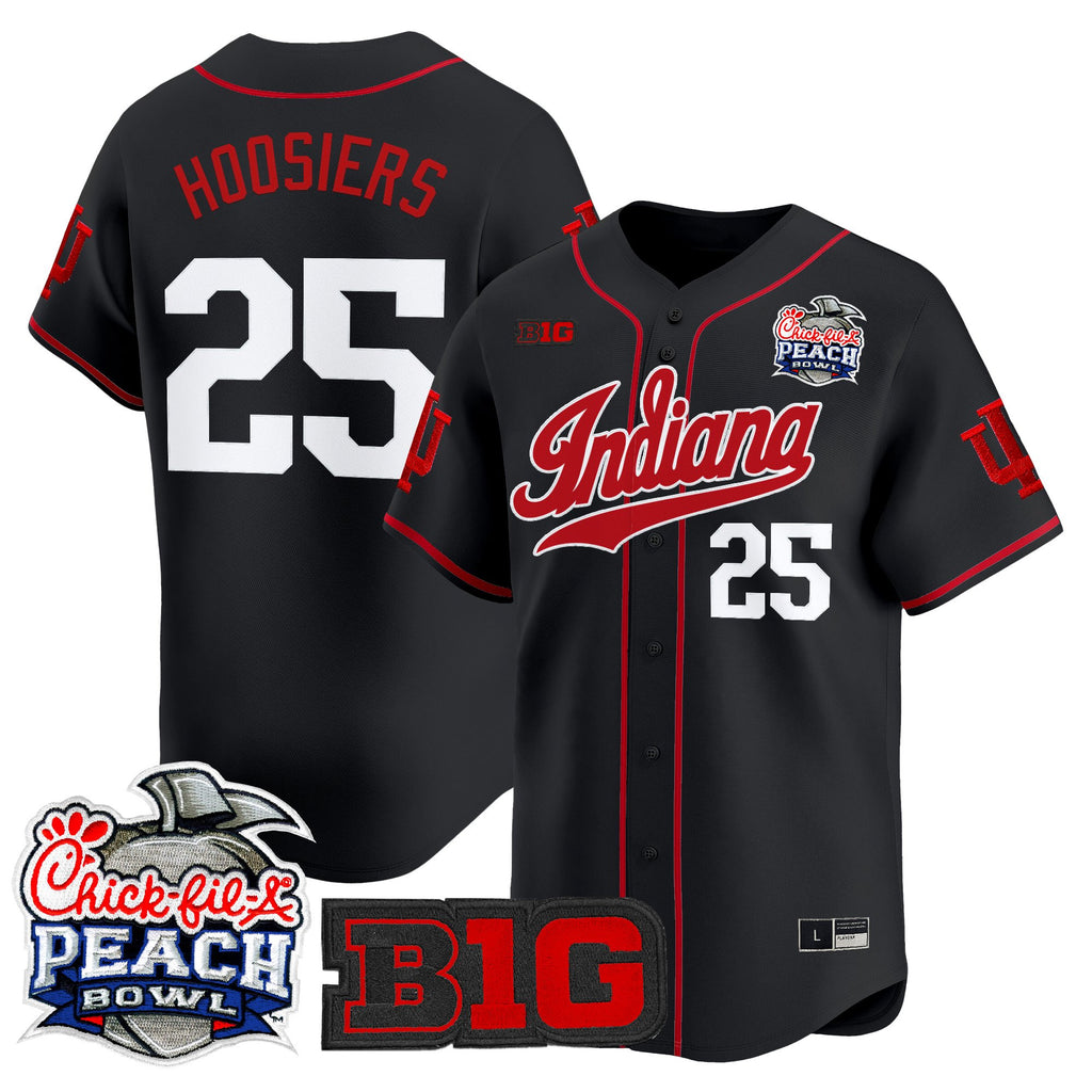 Men's Indiana Hoosiers 2026 Peach Bowl Vapor Baseball Jersey - All Stitched