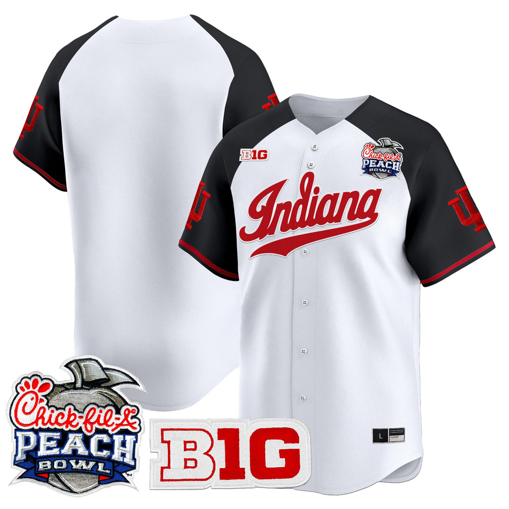 Men's Indiana Hoosiers 2026 Peach Bowl Vapor Baseball Jersey - All Stitched