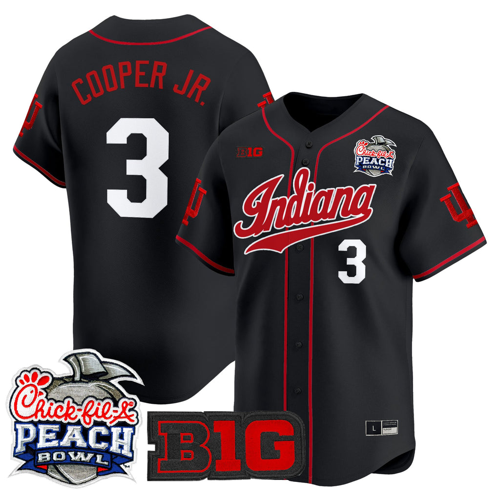 Men's Indiana Hoosiers 2026 Peach Bowl Vapor Baseball Jersey - All Stitched