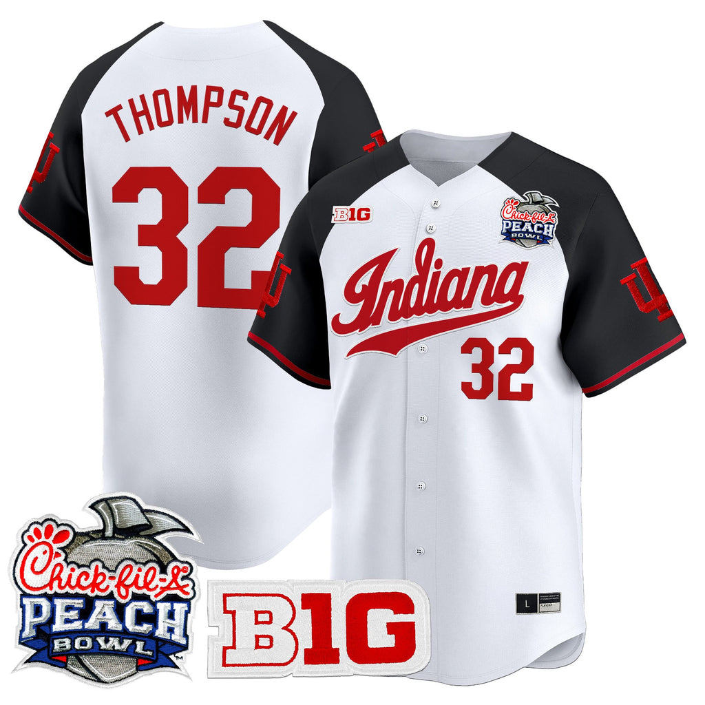 Men's Indiana Hoosiers 2026 Peach Bowl Vapor Baseball Jersey - All Stitched