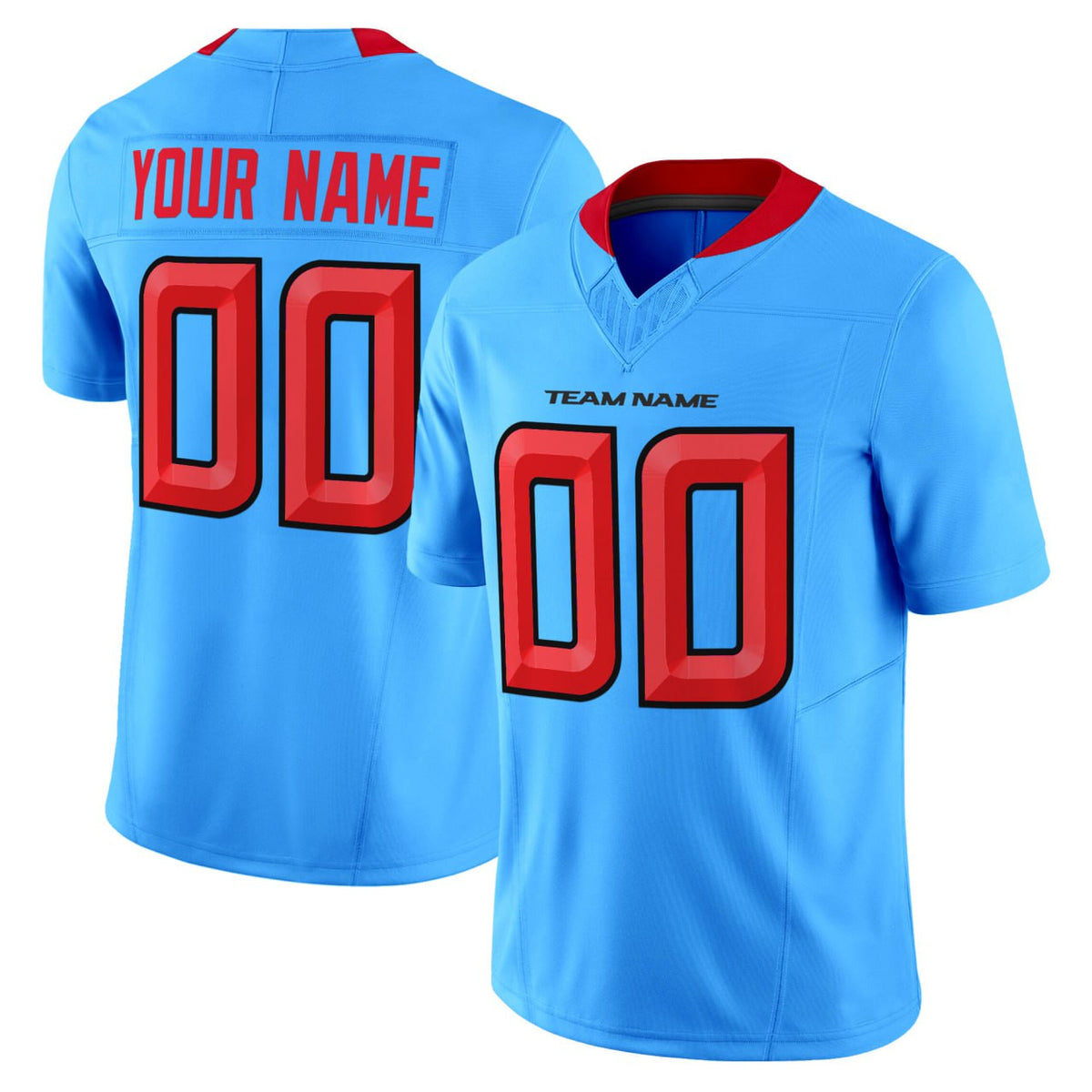 Alternate Blue Custom Football Jersey