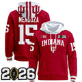 Men's Indiana Hoosiers 2026 CFP Final Patch Premium Pullover Hoodie - All Stitched