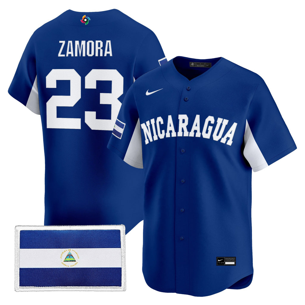 Men's Team Nicaragua 2026 World Baseball Classic Vapor Premier Jersey - All Stitched