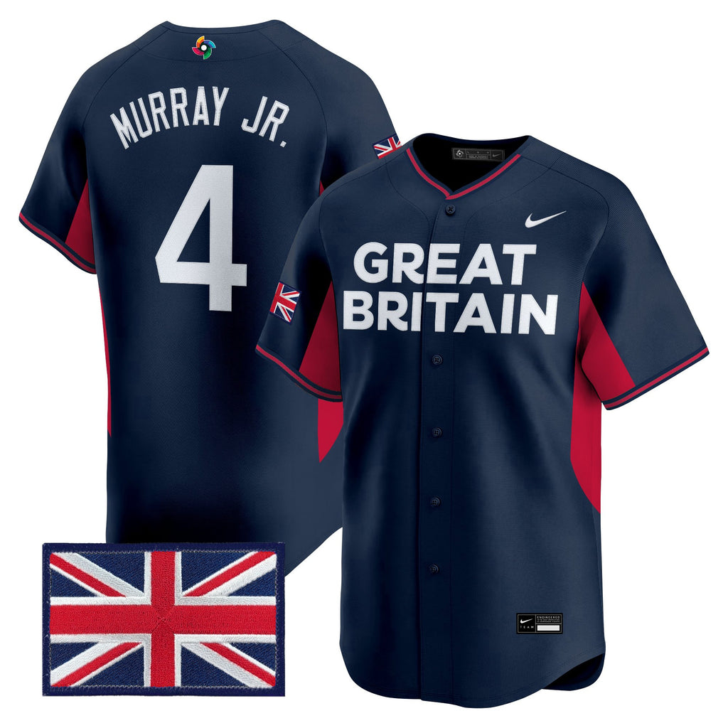 Men's Team Great Britain 2026 World Baseball Classic Vapor Premier Jersey - All Stitched
