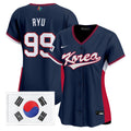 Women's Team Korea 2026 World Baseball Classic Vapor Premier Jersey - All Stitched