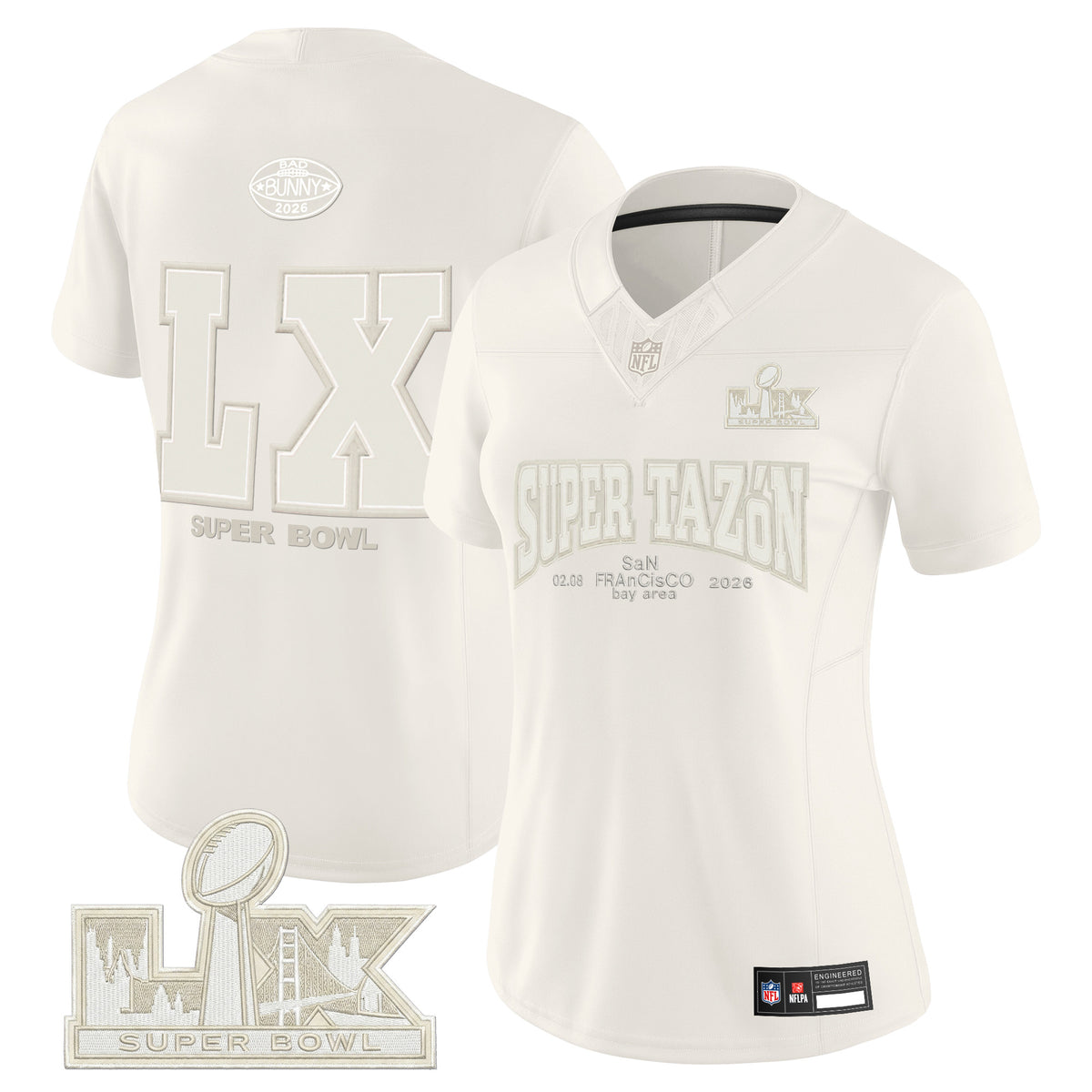 Bad Bunny x Super Bowl LX Vapor Limited Jersey - All Stitched