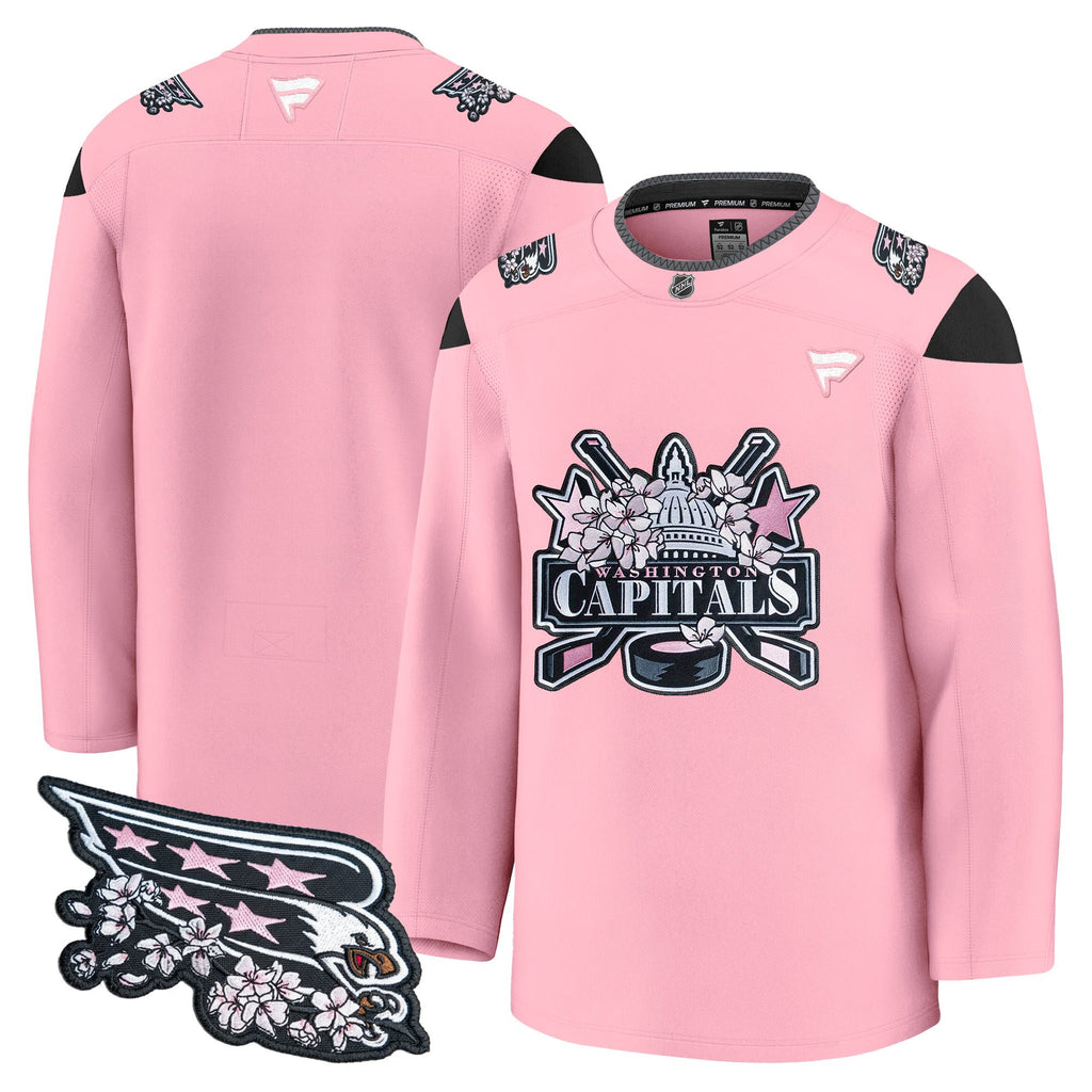 Men's Washington Capitals 2026 Cherry Blossom Premium Jersey - All Stitched
