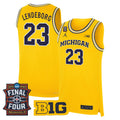 Men's Michigan Wolverines 2026 Final Four Patch Basketball Jersey - All Stitched