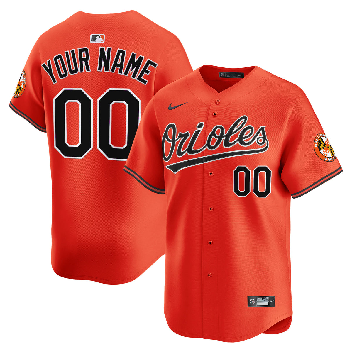 Baltimore Orioles 2026 Vapor Premier Limited Custom Jersey - All Stitched