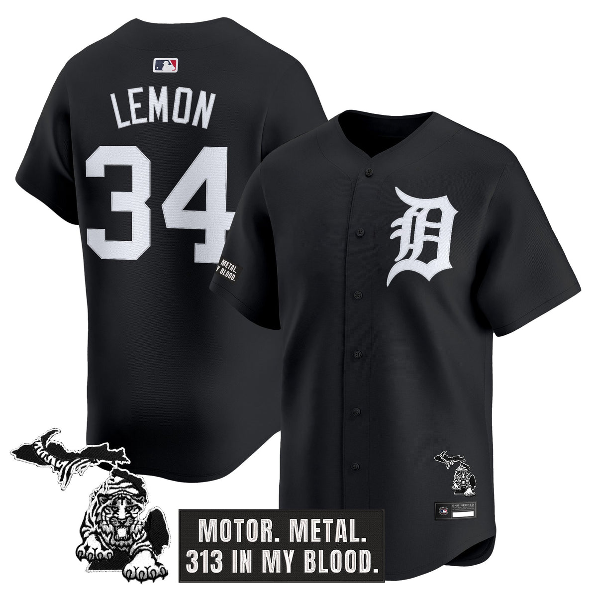 Men's Detroit Tigers 'Old English Edition' Vapor Premier Limited Jersey - All Stitched