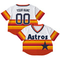 Women's Houston Astros Throwback Crop Top Baseball Custom Jersey - All Stitched