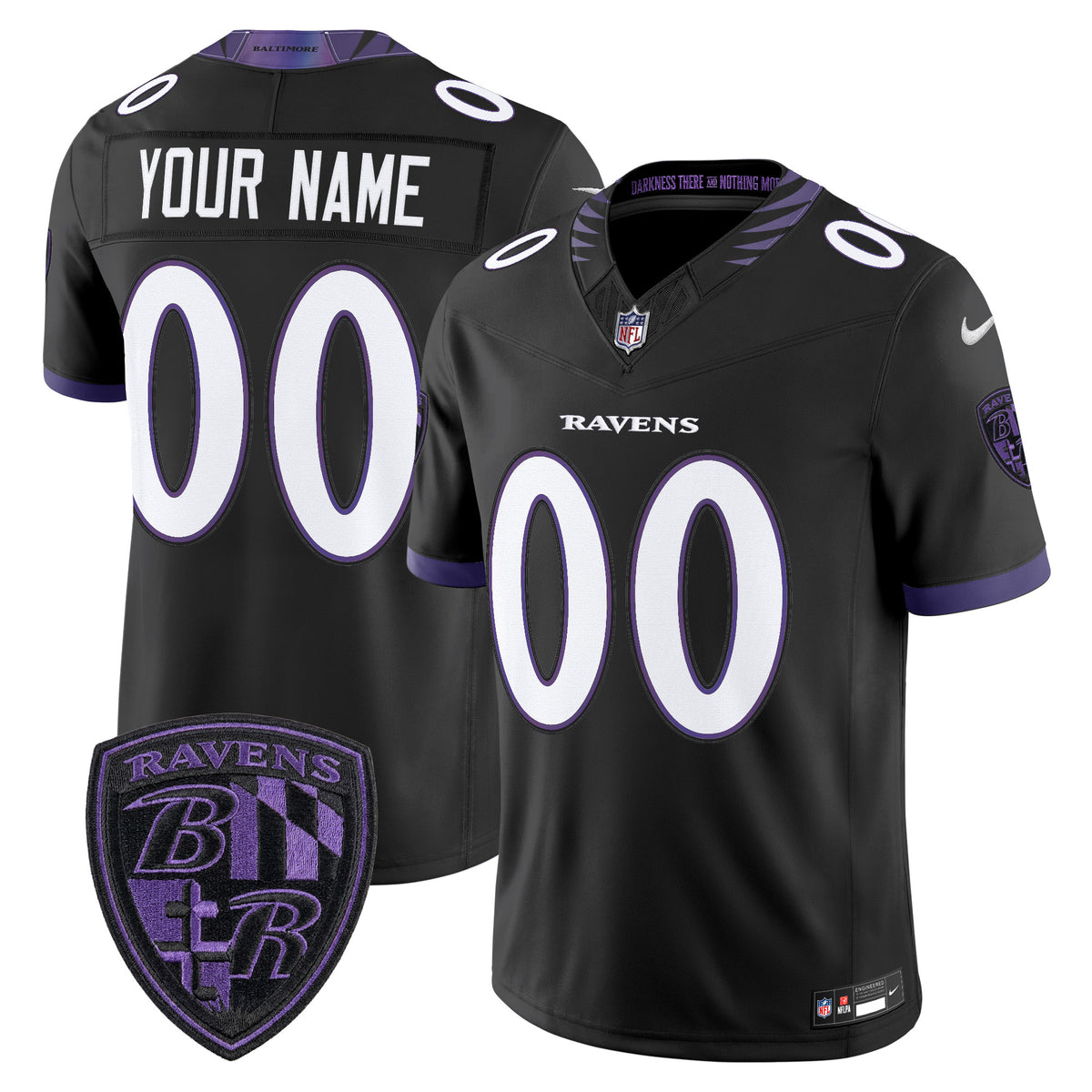 Baltimore Ravens 2026 Vapor Limited Custom Jersey - All Stitched