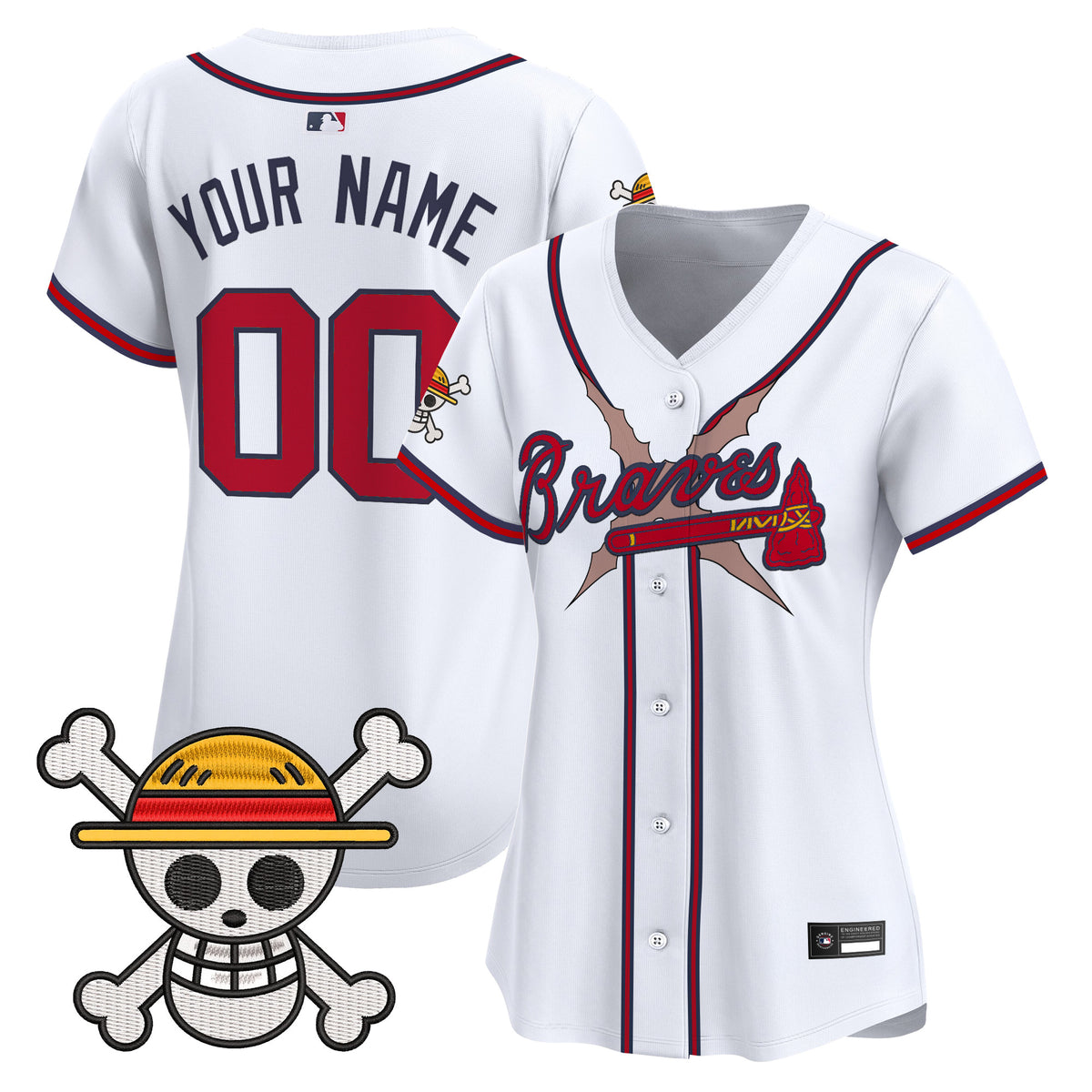 Atlanta Braves x One Piece Vapor Premier Limited Custom Jersey - Stitched