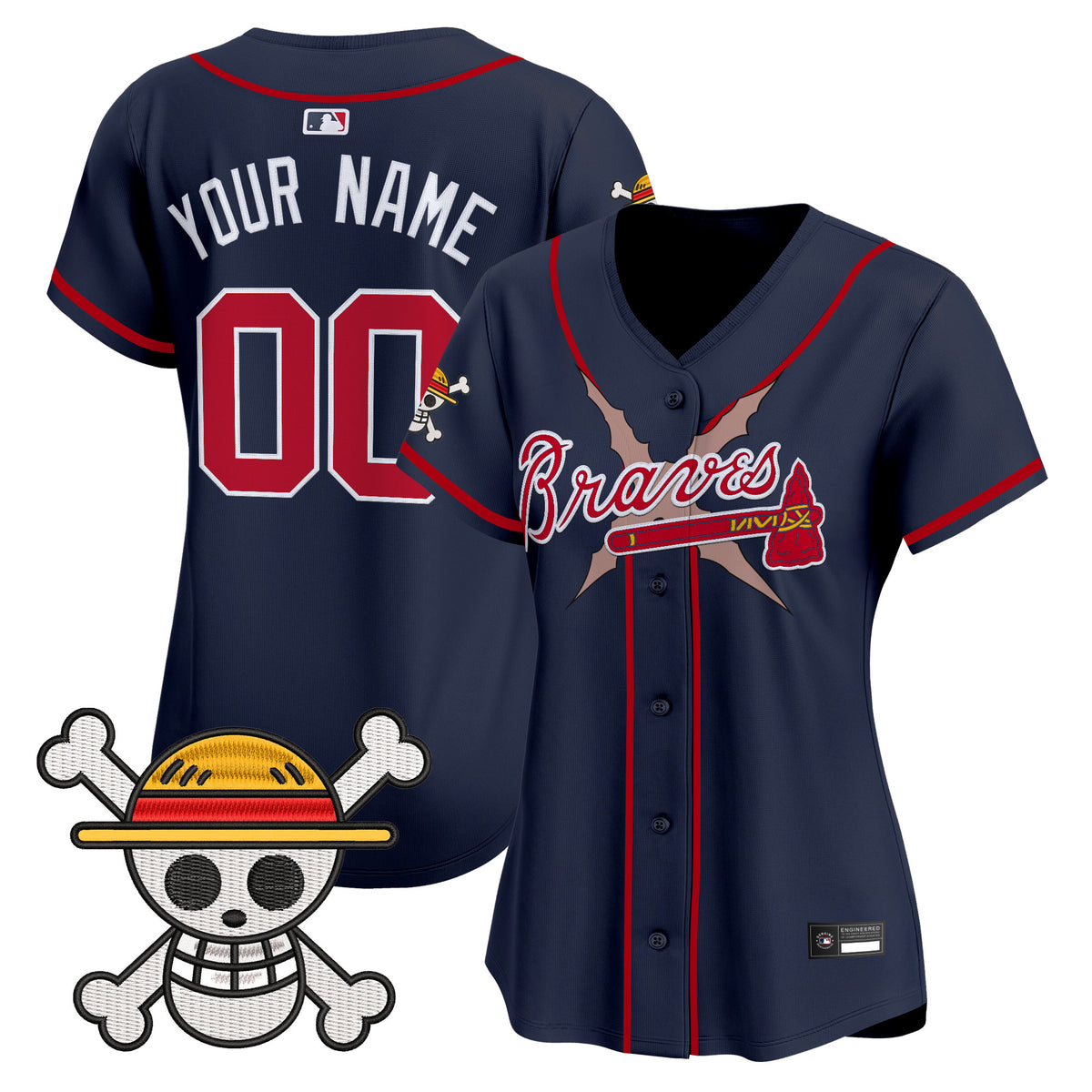 Atlanta Braves x One Piece Vapor Premier Limited Custom Jersey - Stitched