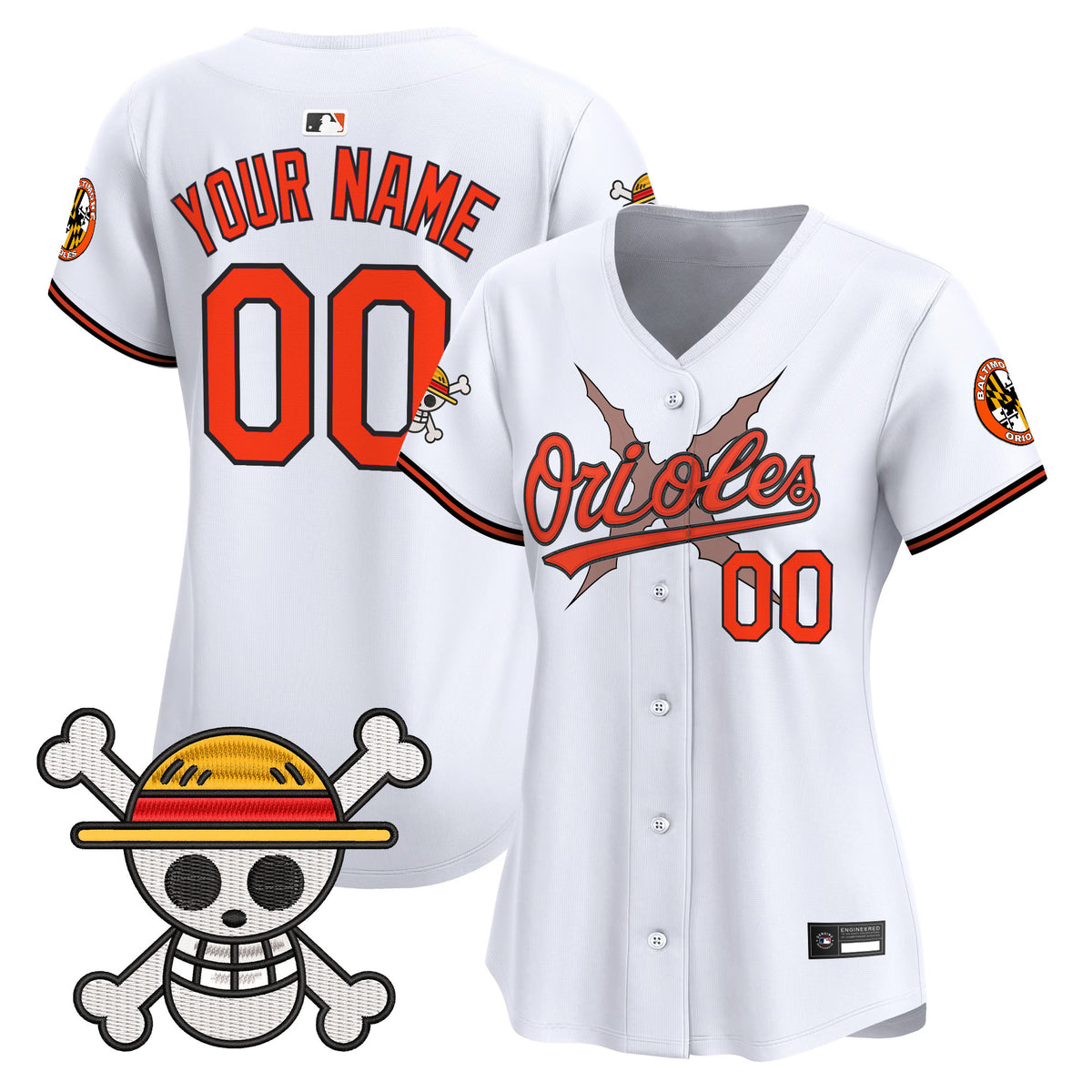 Baltimore Orioles x One Piece Vapor Premier Limited Custom Jersey - Stitched