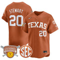 Men's size - Texas Longhorns 2026 Softball National Champions Vapor Premier Limited Jersey - All Stitched
