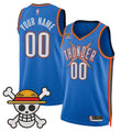 Oklahoma City Thunder x One Piece Swingman Custom Jersey- Stitched