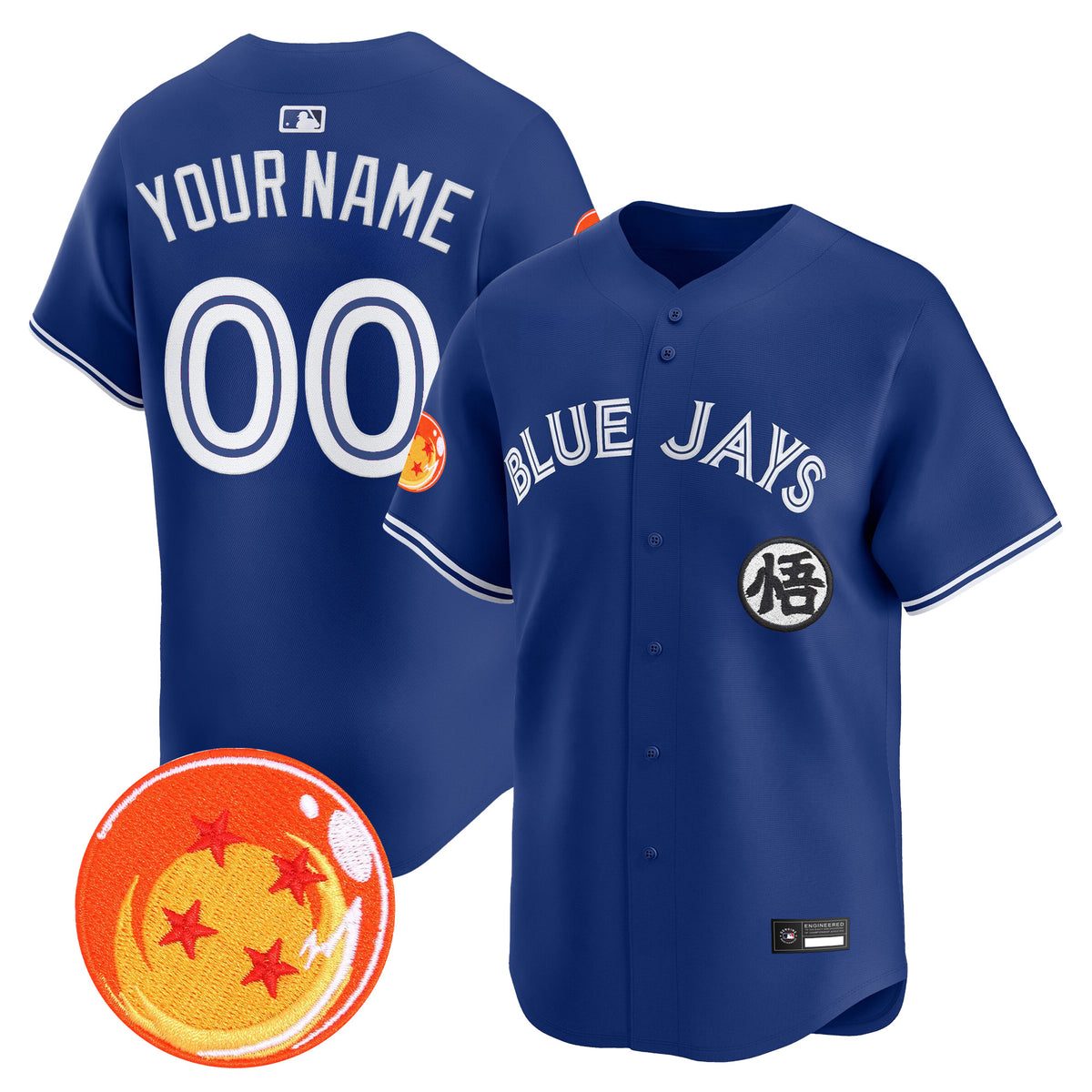 Blue Jays x Dragon Ball Vapor Premier Limited Custom Jersey - All Stitched